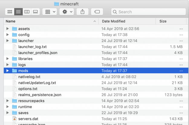 minecraft mac images not showing up for mods